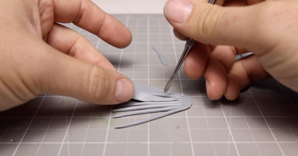 Creating The Fish Fins Using Polymer Clay