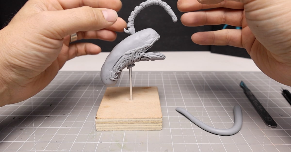 Test Fitting the Alien Fish Light With Added Details