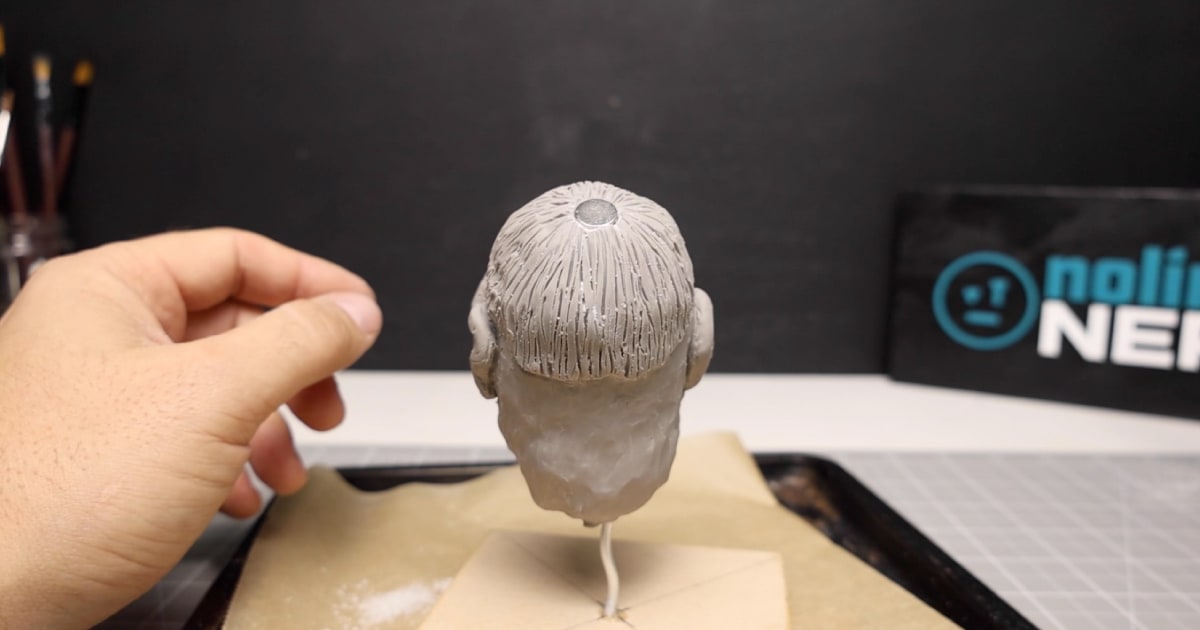 Adding the Magnet To The Head of Beetlejuice Bob
