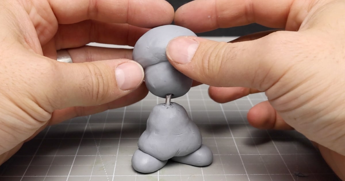 Evil Toad Adding The Head with 3mm Armarture Wire