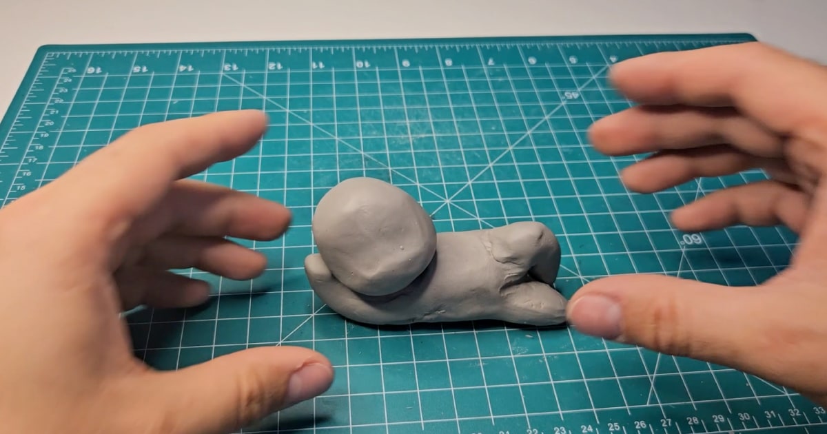 Pikapool Clay Figure - Basic Head, Legs and Arms Shape