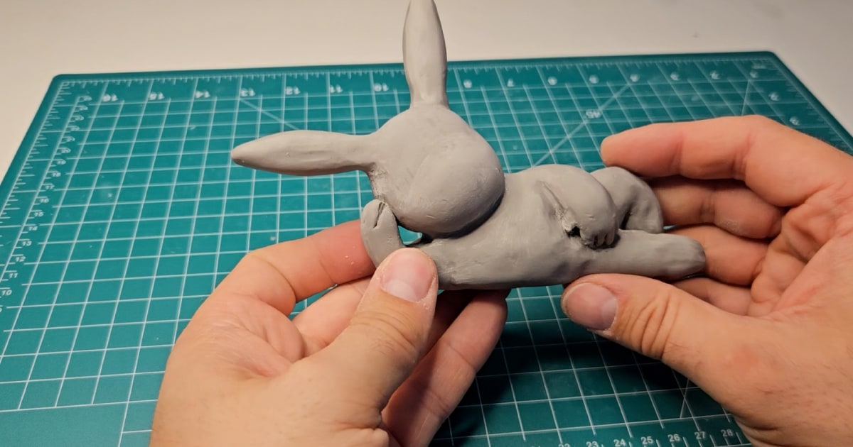 Pikapool Clay Figure With Iconic Pikachu Ears