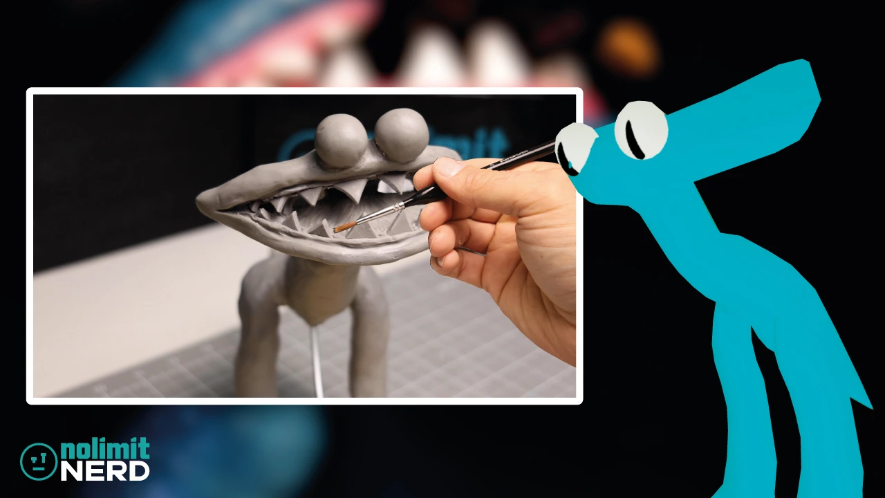 Rainbow Friends Cyan Vs Roblox Diorama