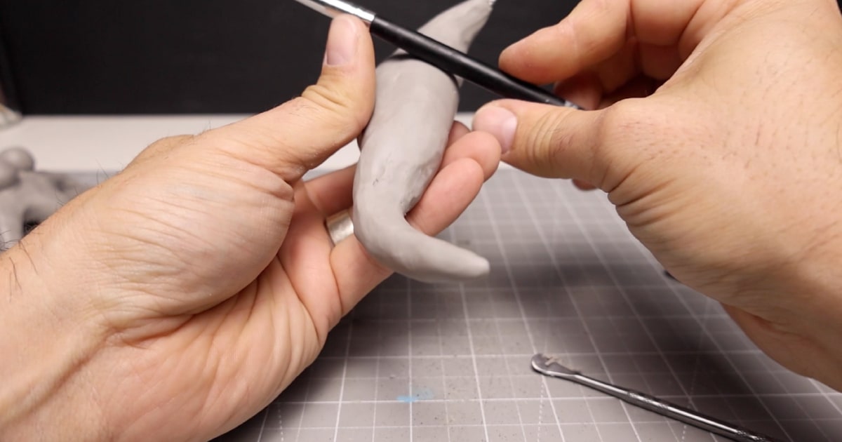 Shaping Rainbow Friends Cyan Body with Tools