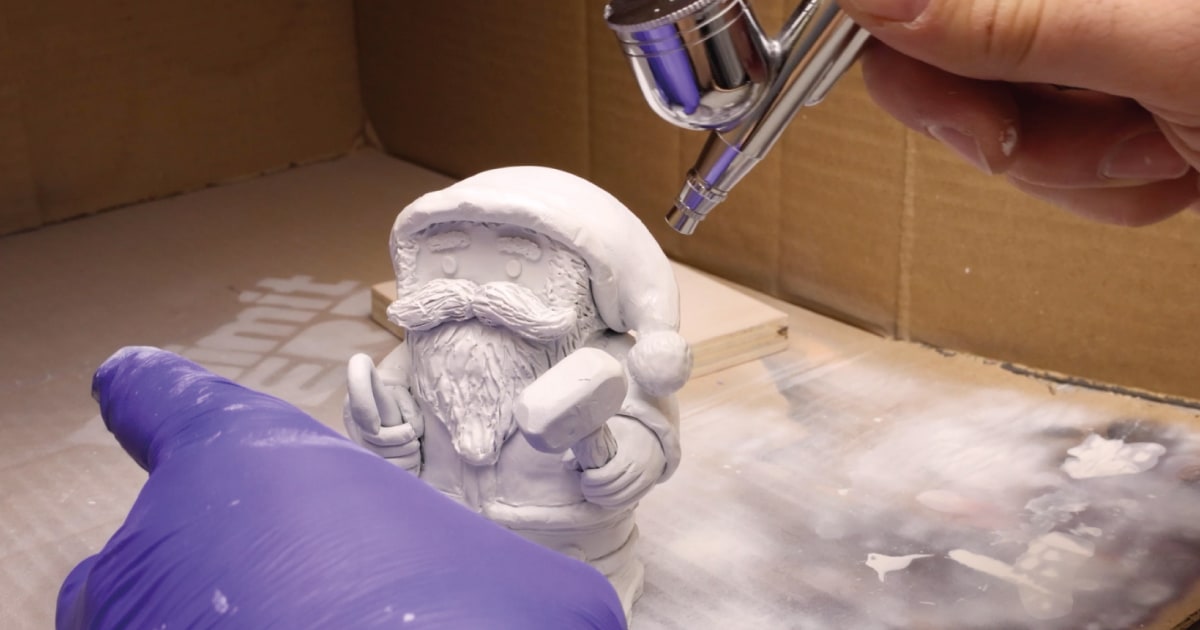 Painting A White Acrylic Base Coat Using Airbrush