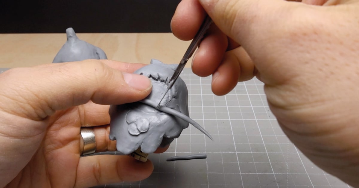 Adding Facial Features To Yeti Figure