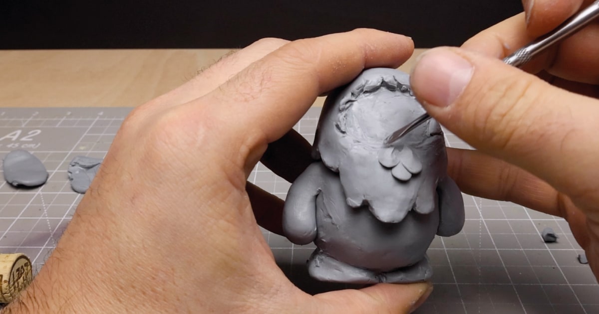 Custom Yeti Bobblehead with Smooted Face & Hair Detail