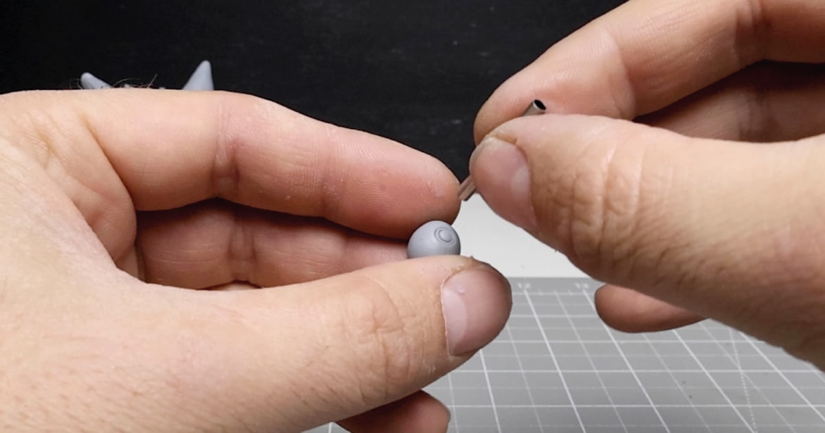 Making A Miniature Pokeball from Polymer Clay