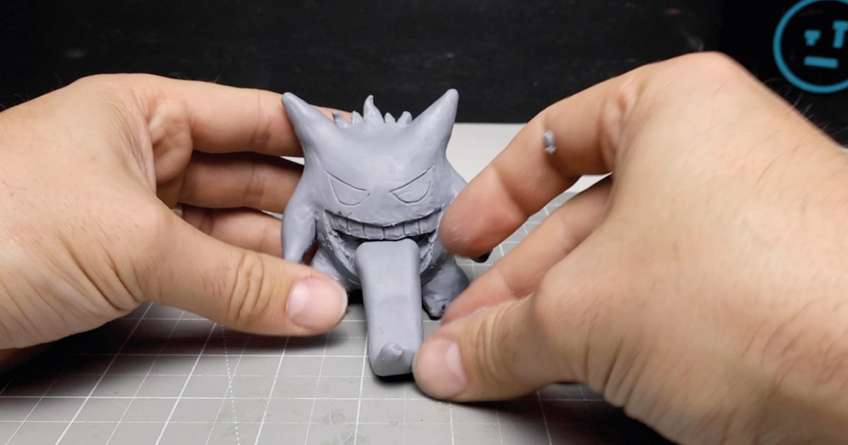 Gengar Figure with Added Tongue