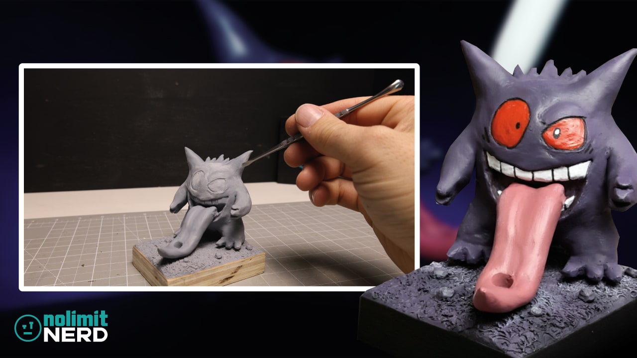 Custom Gengar Pokemon Figure Pen Holder