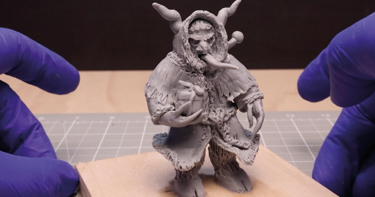 Mini Krampus Is Ready To Bake With Tongue & Present Added