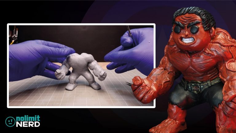Realistic Red Hulk Figure with Funk Pop! Twist