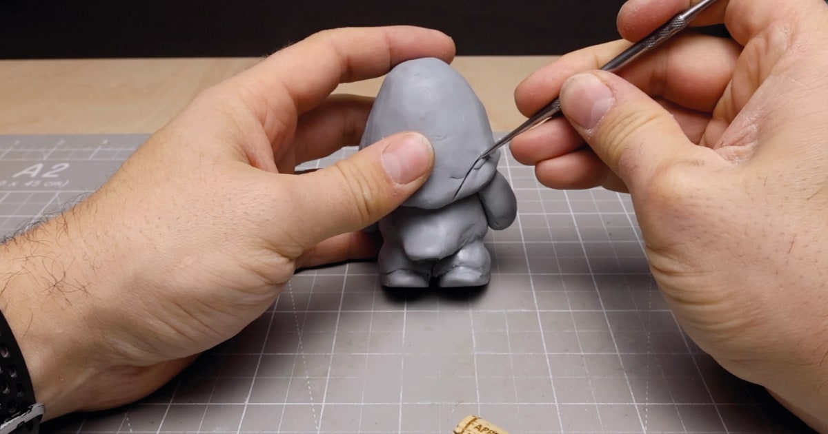 Test Fitting Yeti Figure Head with Cork Removed
