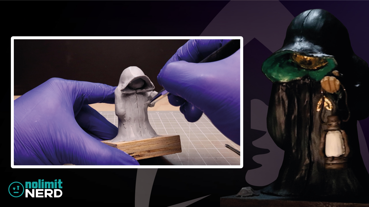 Sculpting The Traitors Figure with Lantern