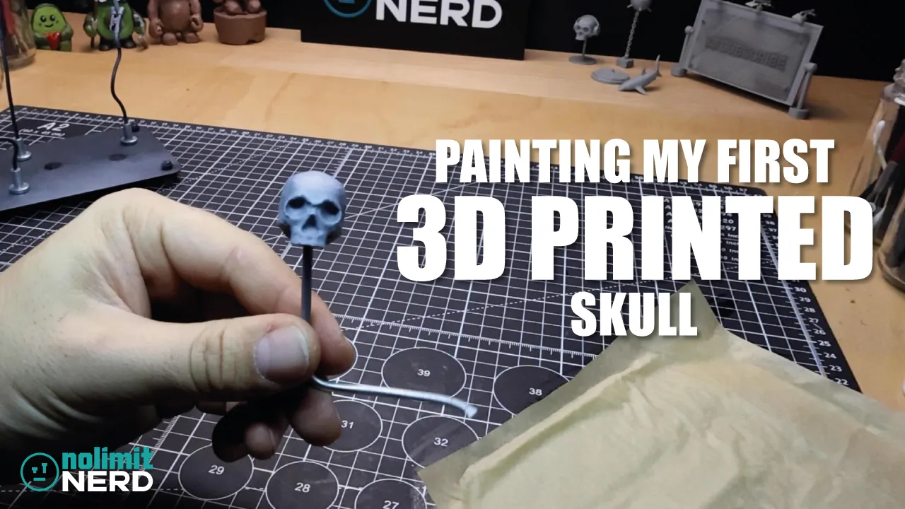 3D Printed Skull Printing & Painting