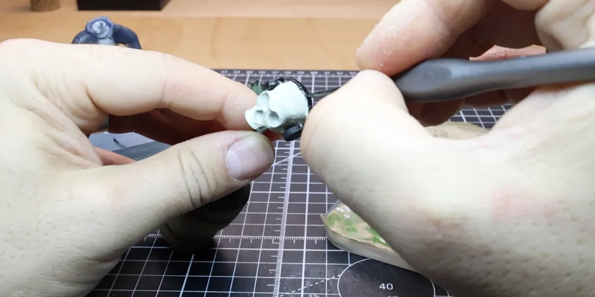 Painting 3D Printed Skull With Headphones