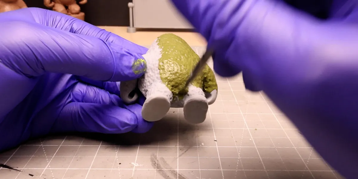 Painting Avocado Ninja Realistic Colours