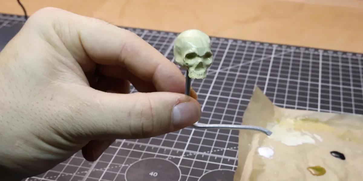 Painting Miniature 3D Printed Skull